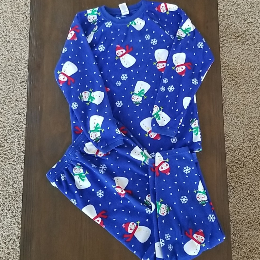 Snowman Pajamas-Youth Meduim